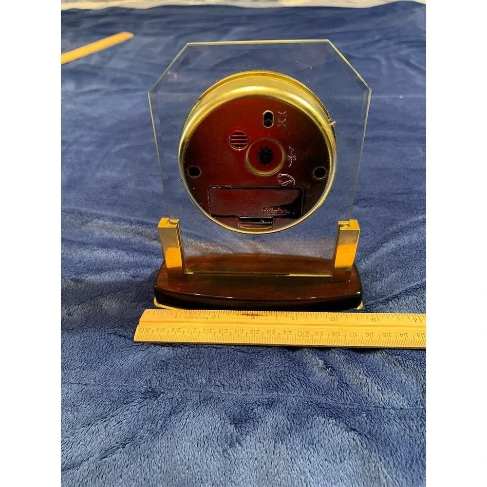 Howard Miller Vintage Quartz Mantel Clock Gold‎ Tone Finish